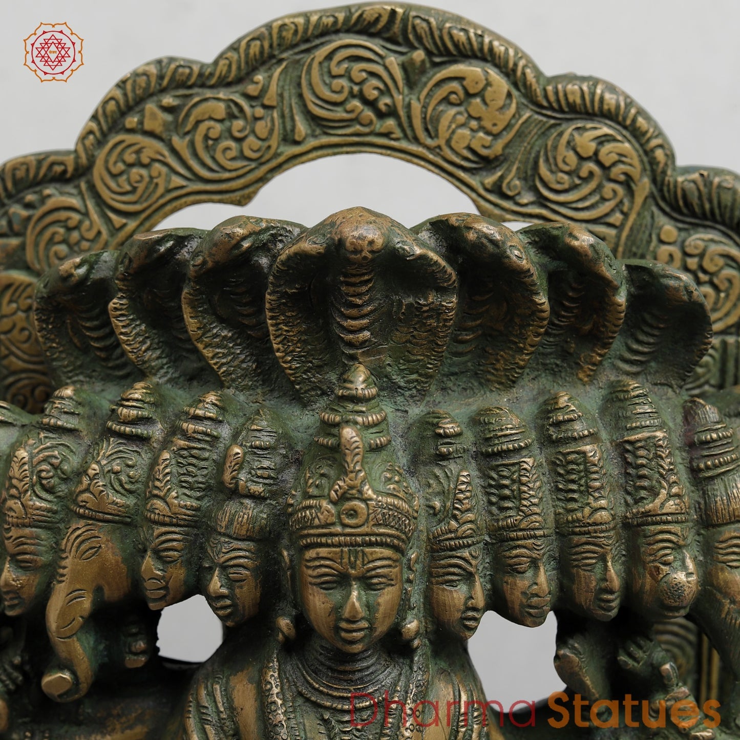 Brass Urli with Kalpvriskh Fine, Copper finish 13.5”