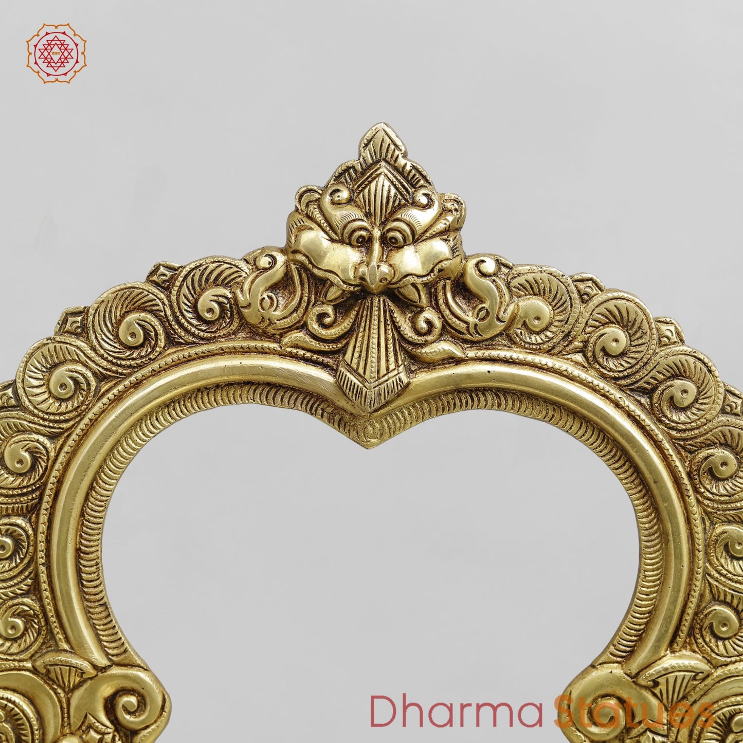 Brass Aasan with Arch For idols, Speacial Gold finish 18”