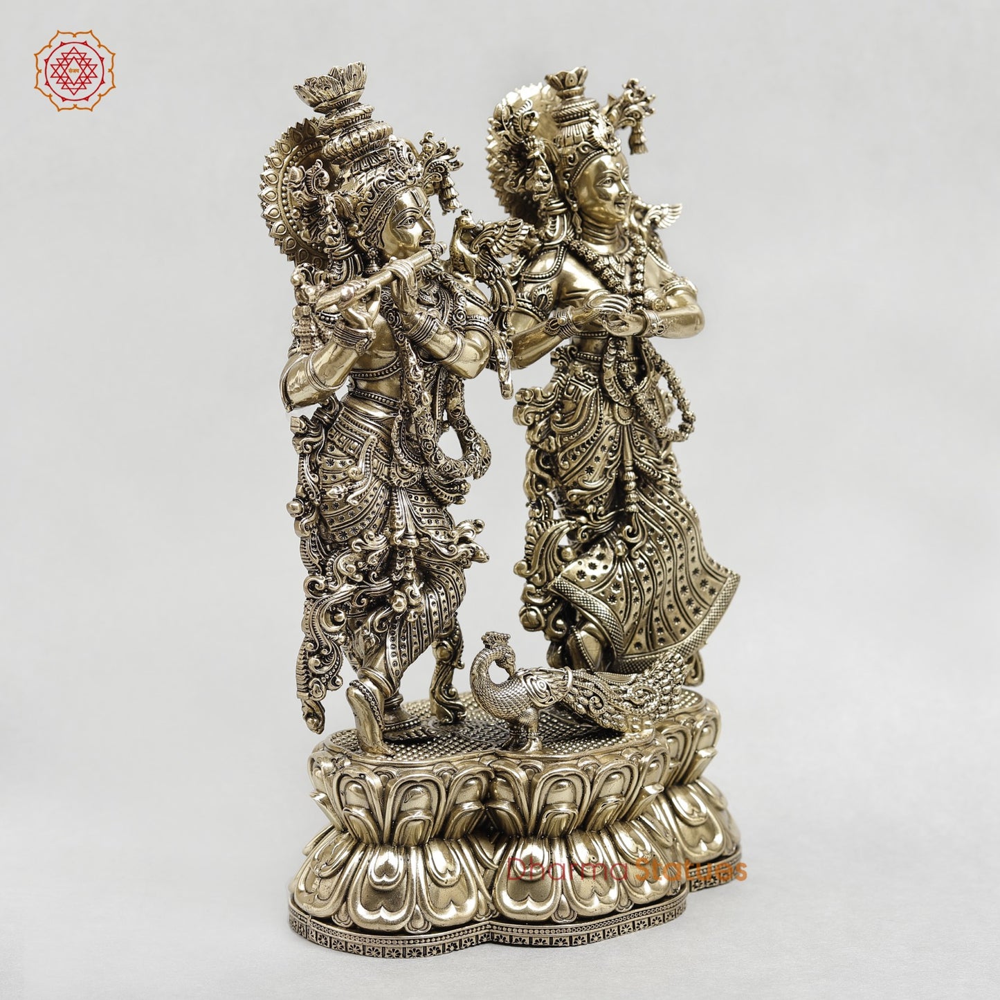 Brass Radha krishna Fine 9.5”