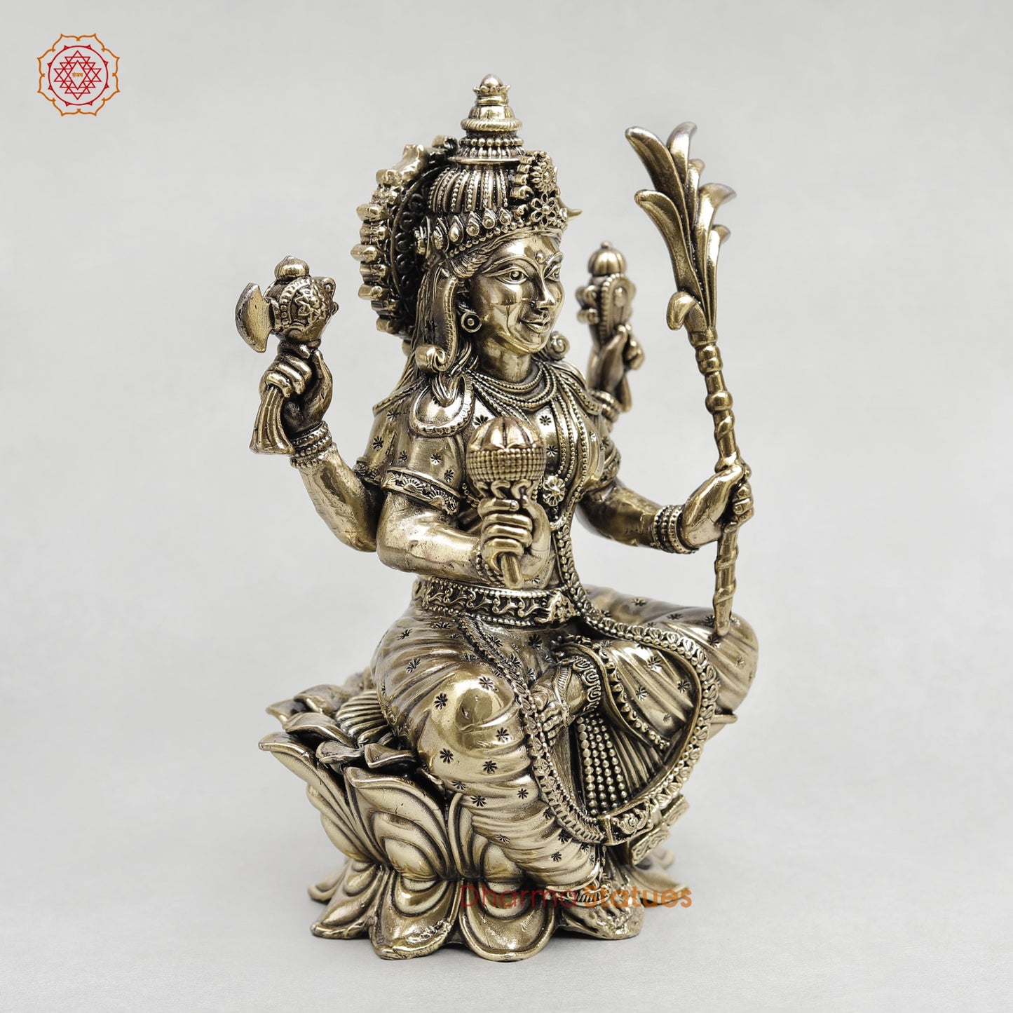 Brass Rajarajeshwari (Tripura Sundari) Fine 8”