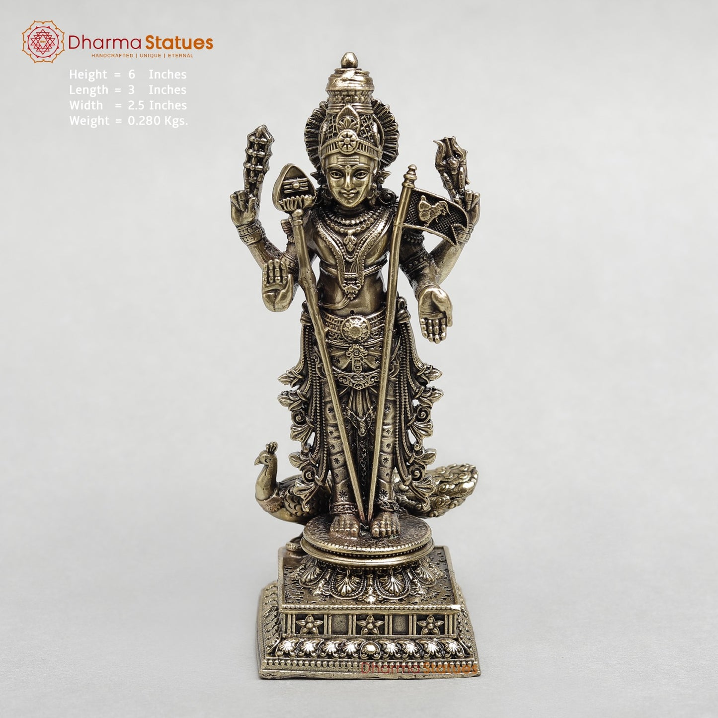 Brass Kartik Standing Fine 6”