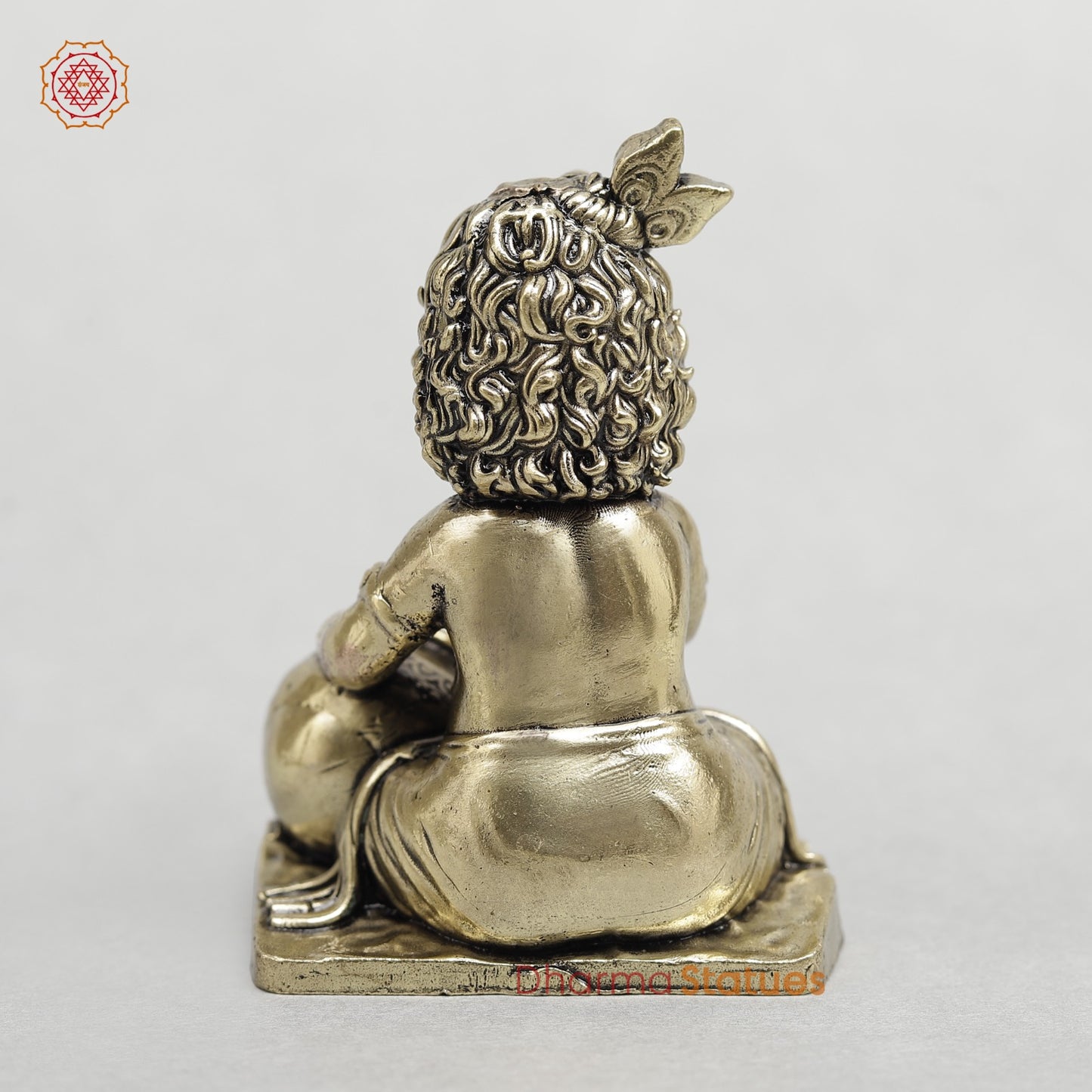 Brass Butter Krishna Fine 4”