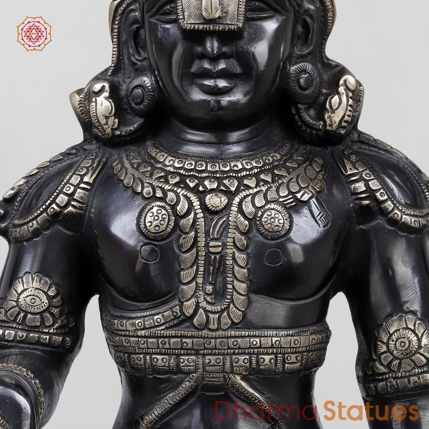Brass Balaji Standing Fine, Black and Smooth Finish 33”