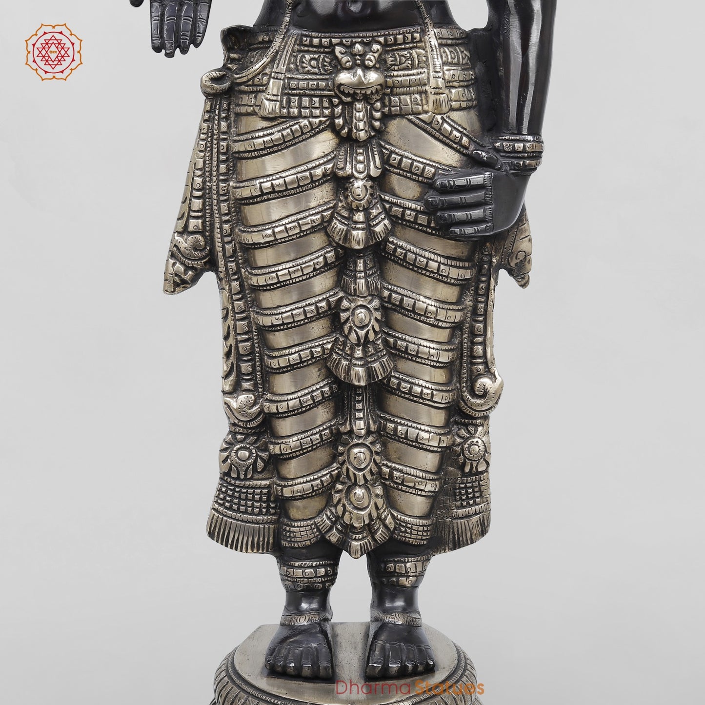 Brass Balaji Standing Fine, Black and Smooth Finish 33”
