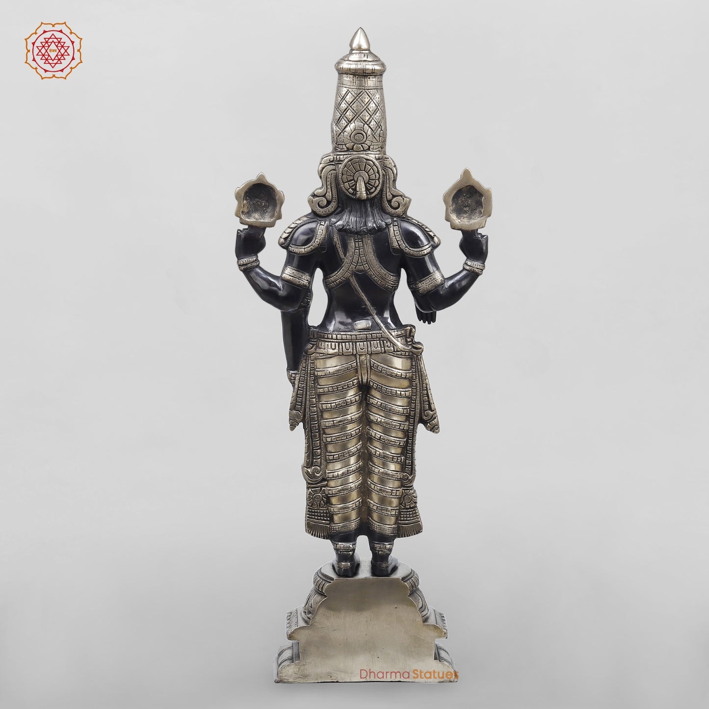 Brass Balaji Standing Fine, Black and Smooth Finish 33”
