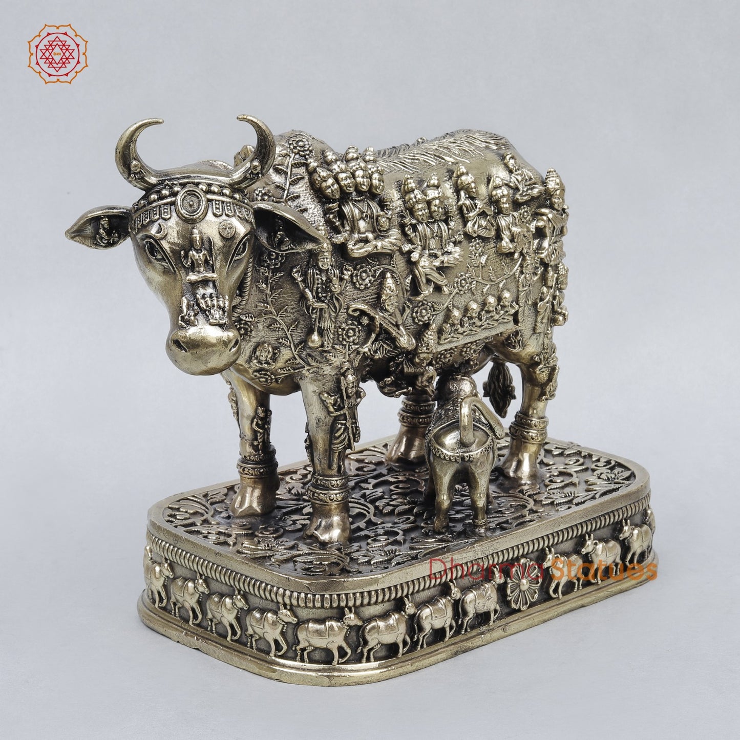 Brass Cow Calf with Universe God’s Fine 9”
