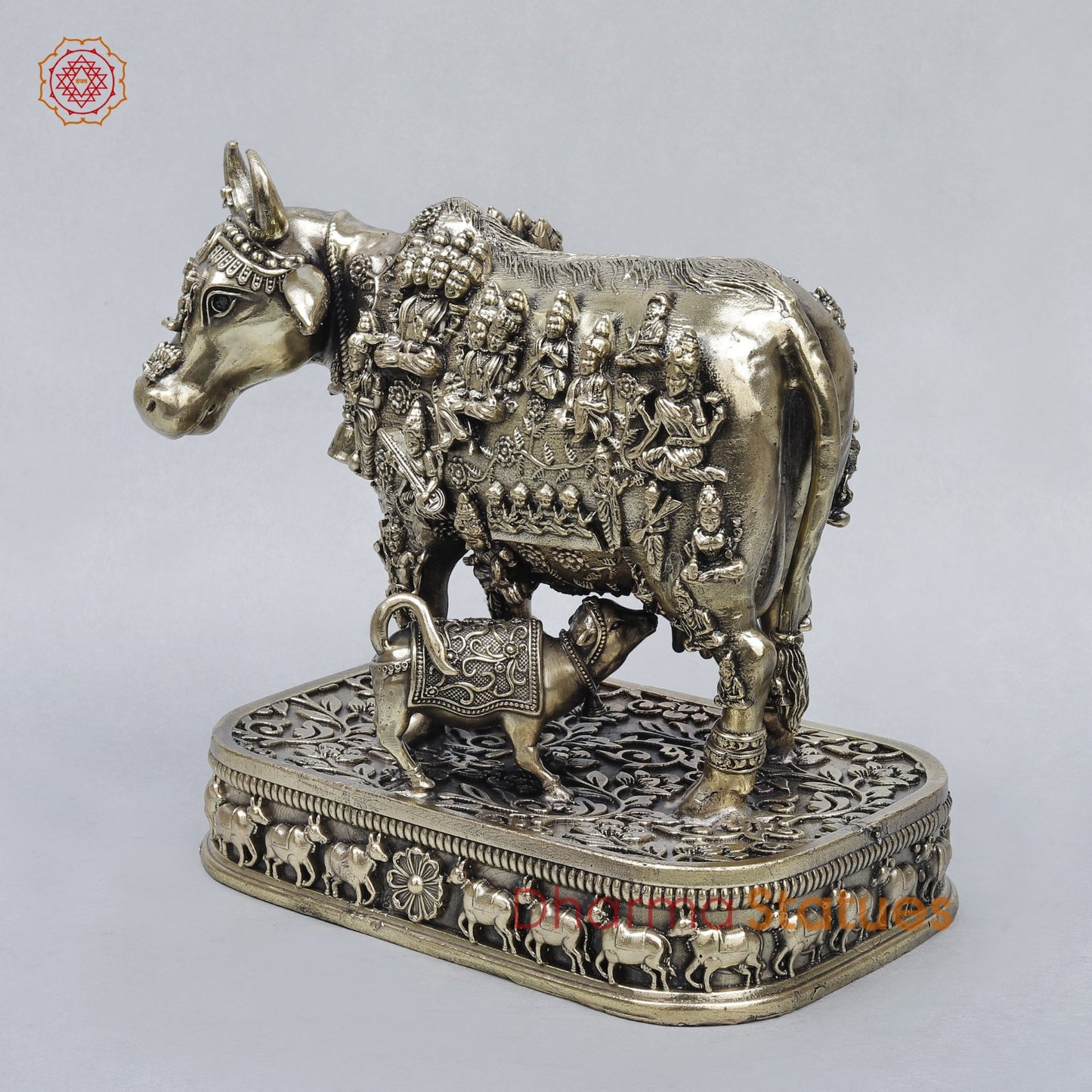 Brass Cow Calf with Universe God’s Fine 9”