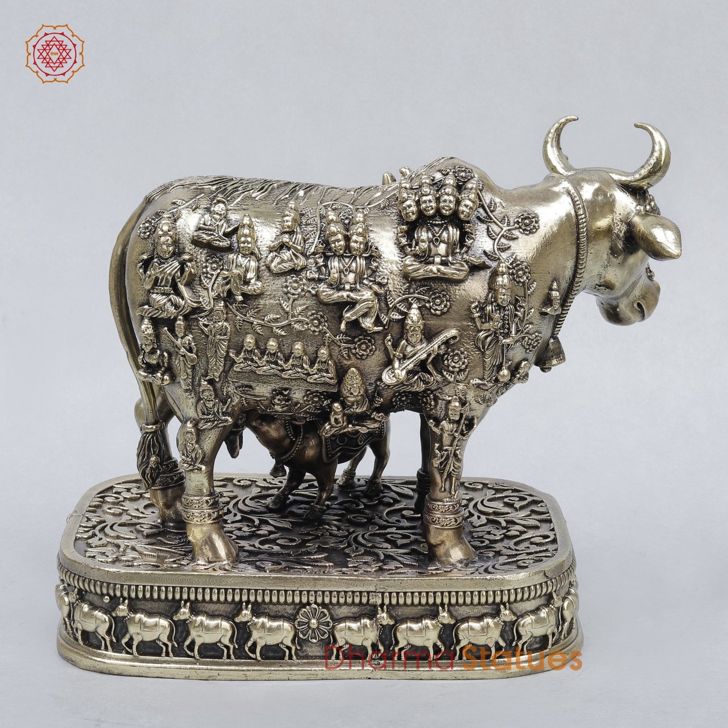 Brass Cow Calf with Universe God’s Fine 9”