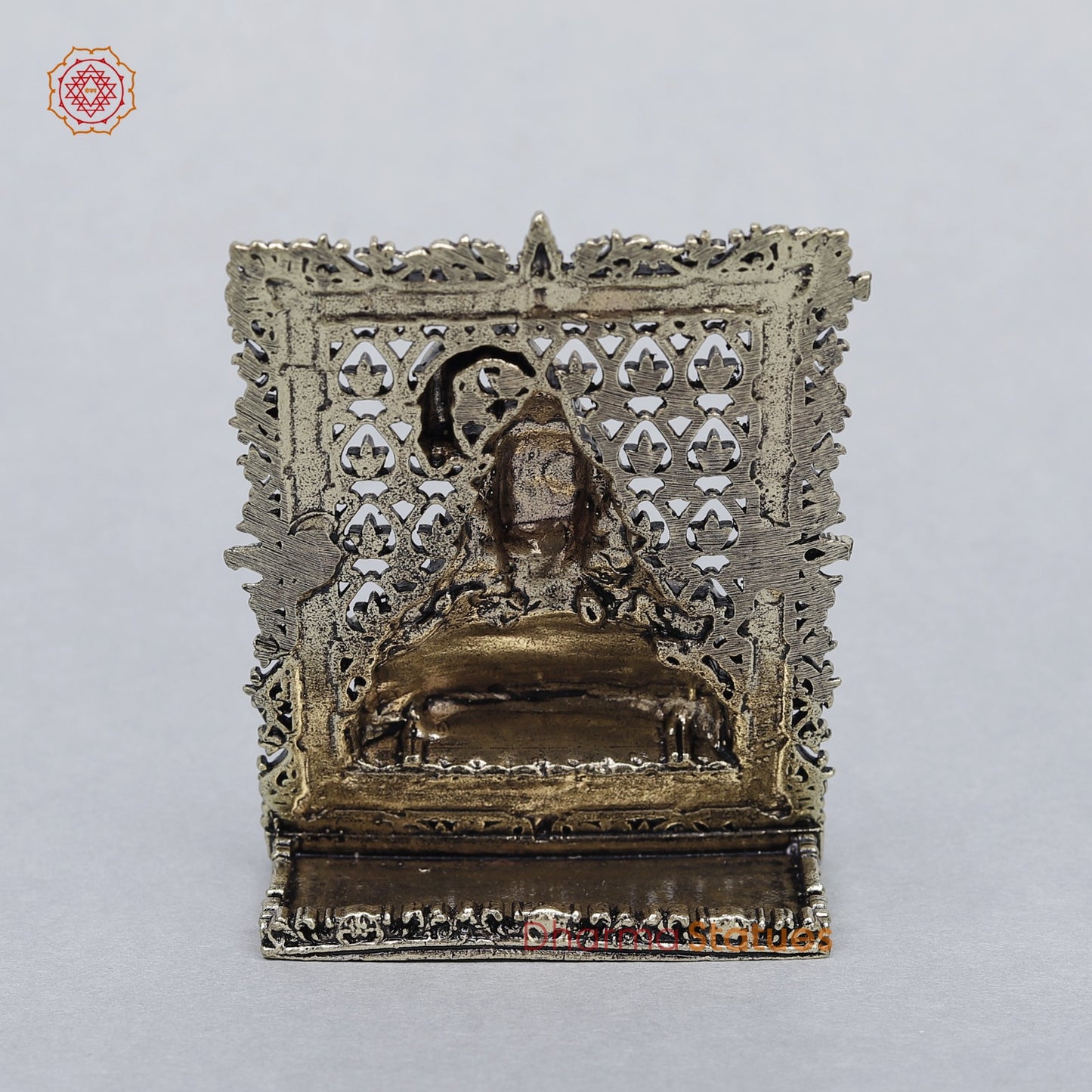 Brass Shiva Bust Frame Fine 3” (suitable for Car Dashboard)