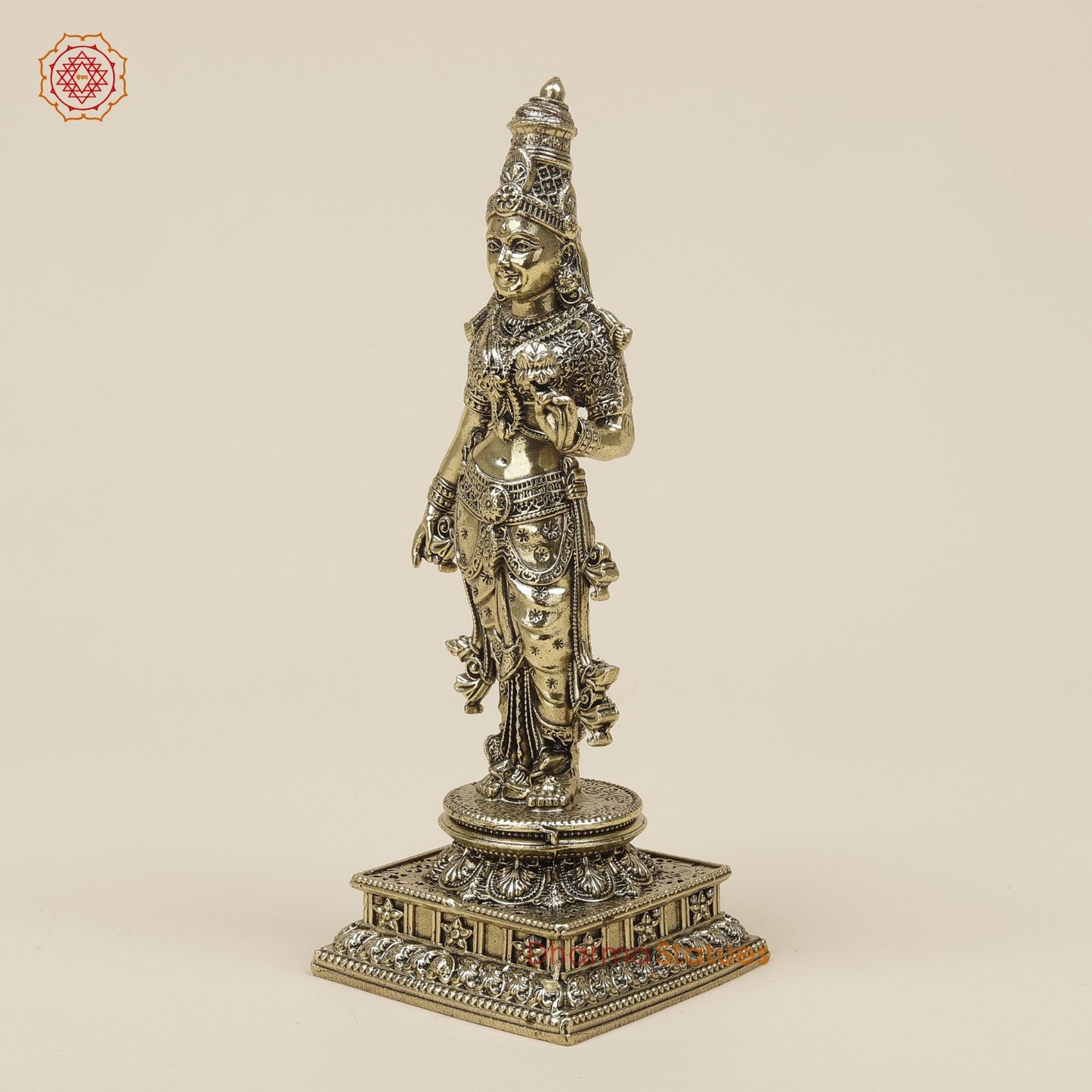 Brass Parwati standing Fine 6”