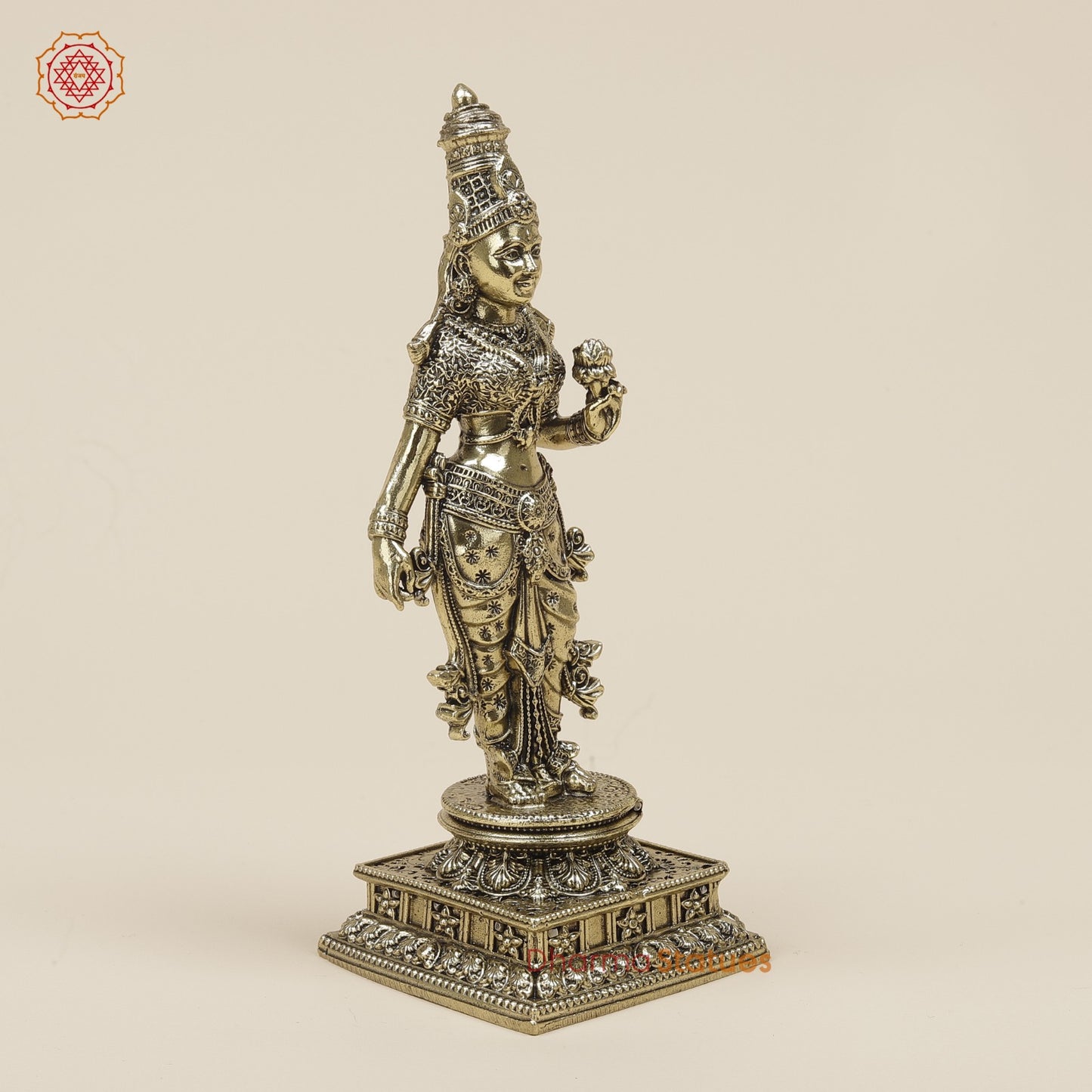Brass Parwati standing Fine 6”