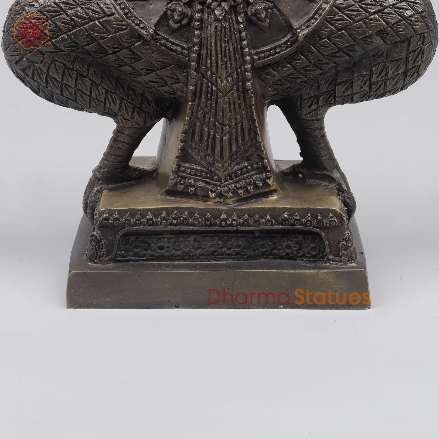 Bronze Garuda Seated with Open wings Fine, Copper Finish 12” Origin-Nakhon Pathom, Thailand