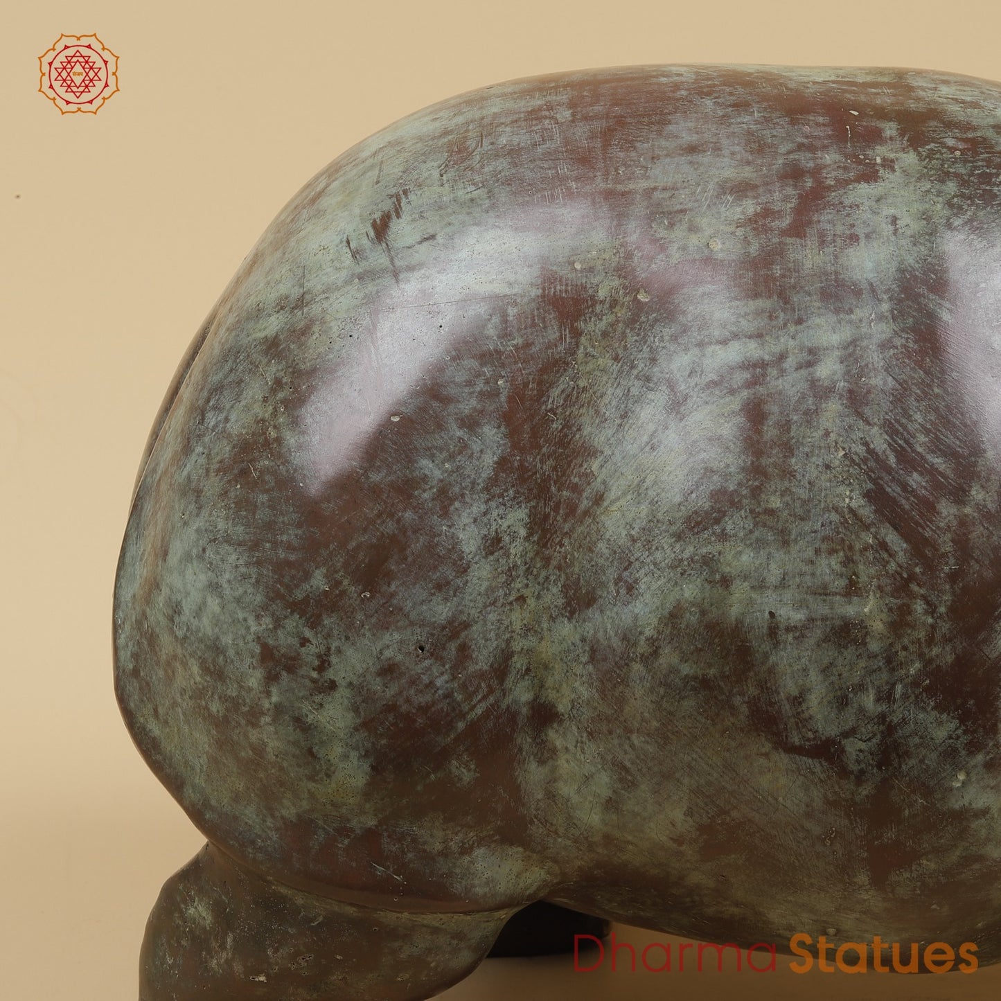 Bronze Exotic Hippopotamus Fine, Copper Rustic Finish 17” Origin - Java, Indonesia