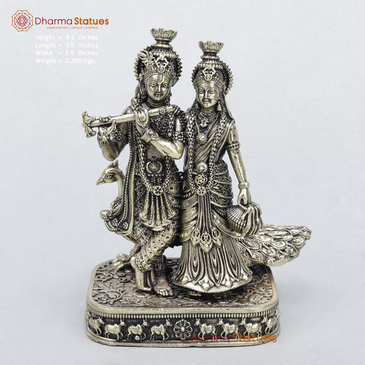 Brass Radha Krishna Fine 4.5"