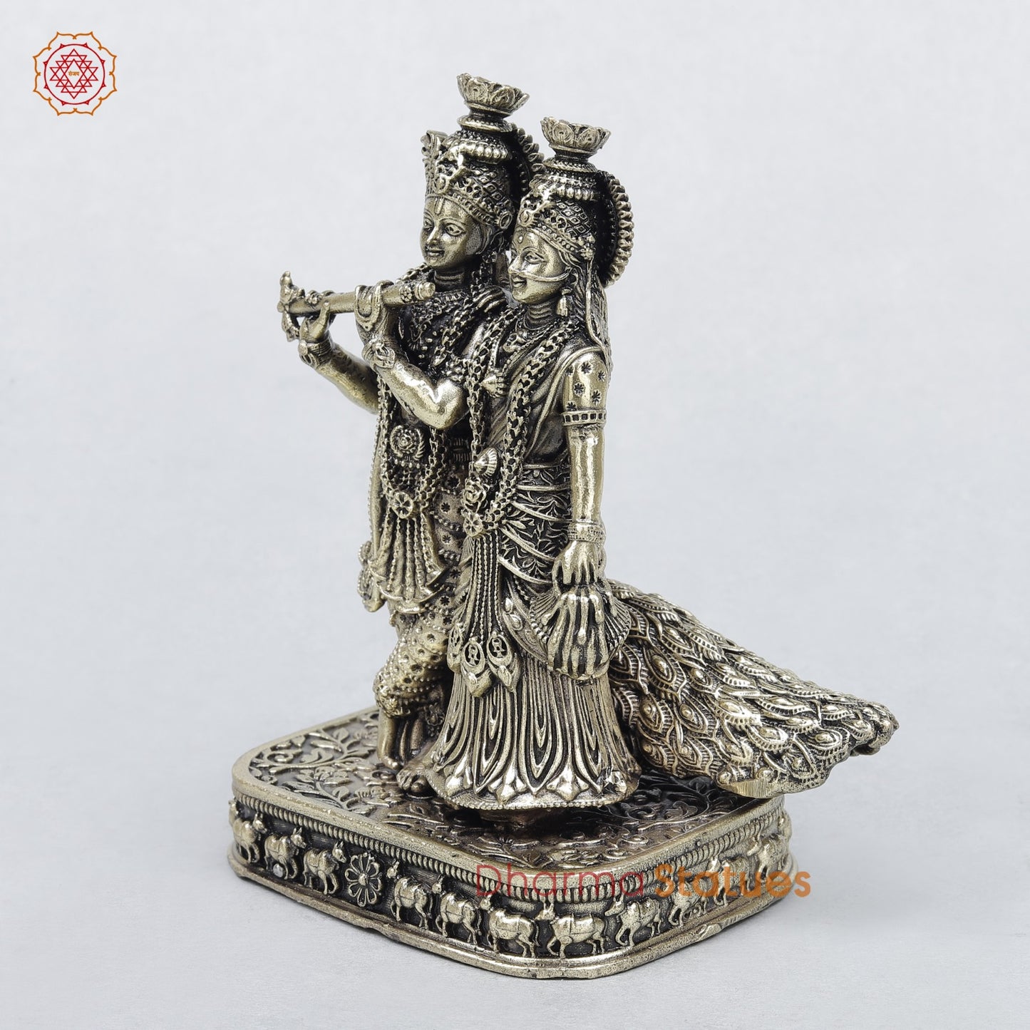 Brass Radha Krishna Fine 4.5"