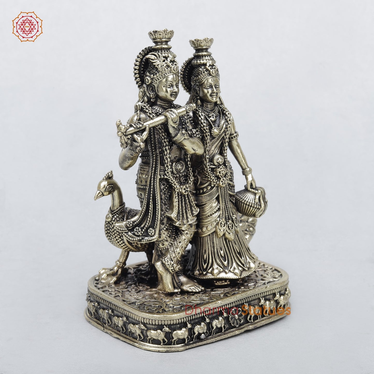 Brass Radha Krishna Fine 4.5"