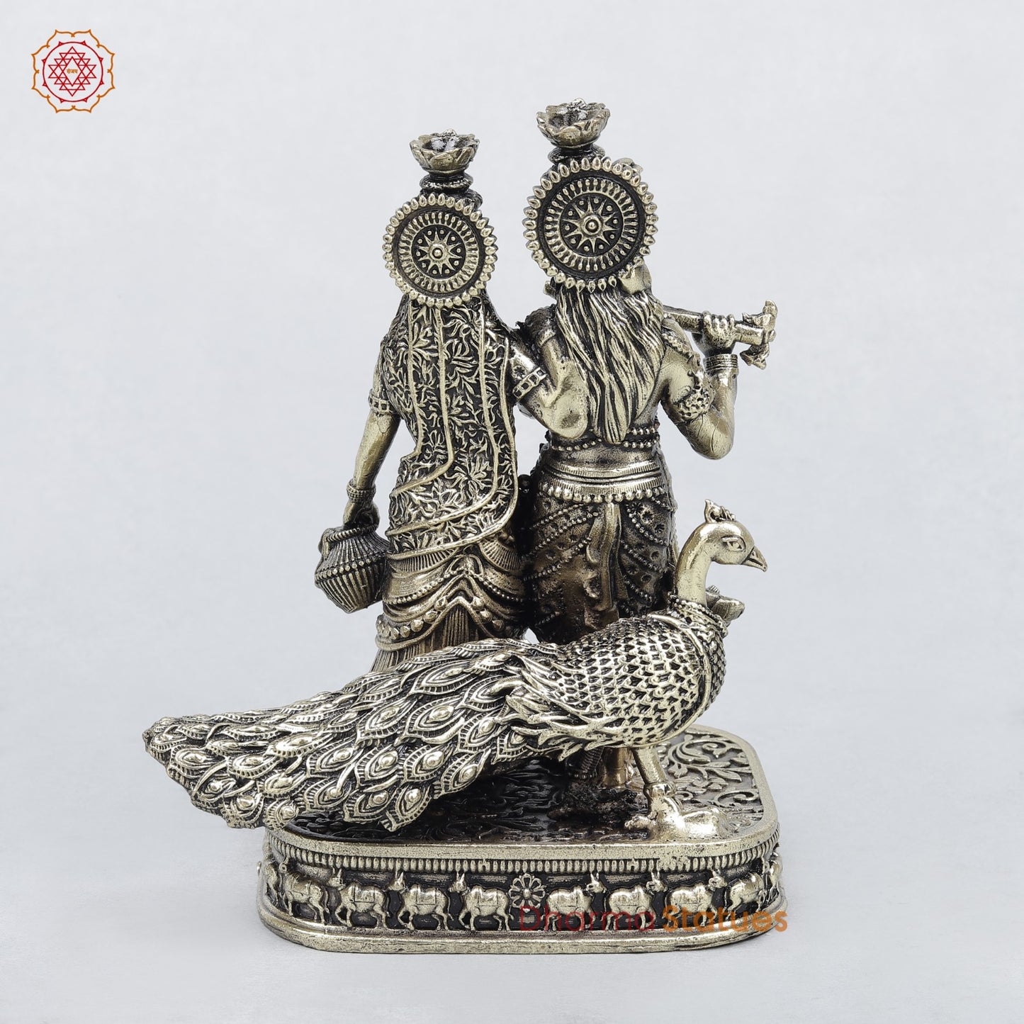 Brass Radha Krishna Fine 4.5"