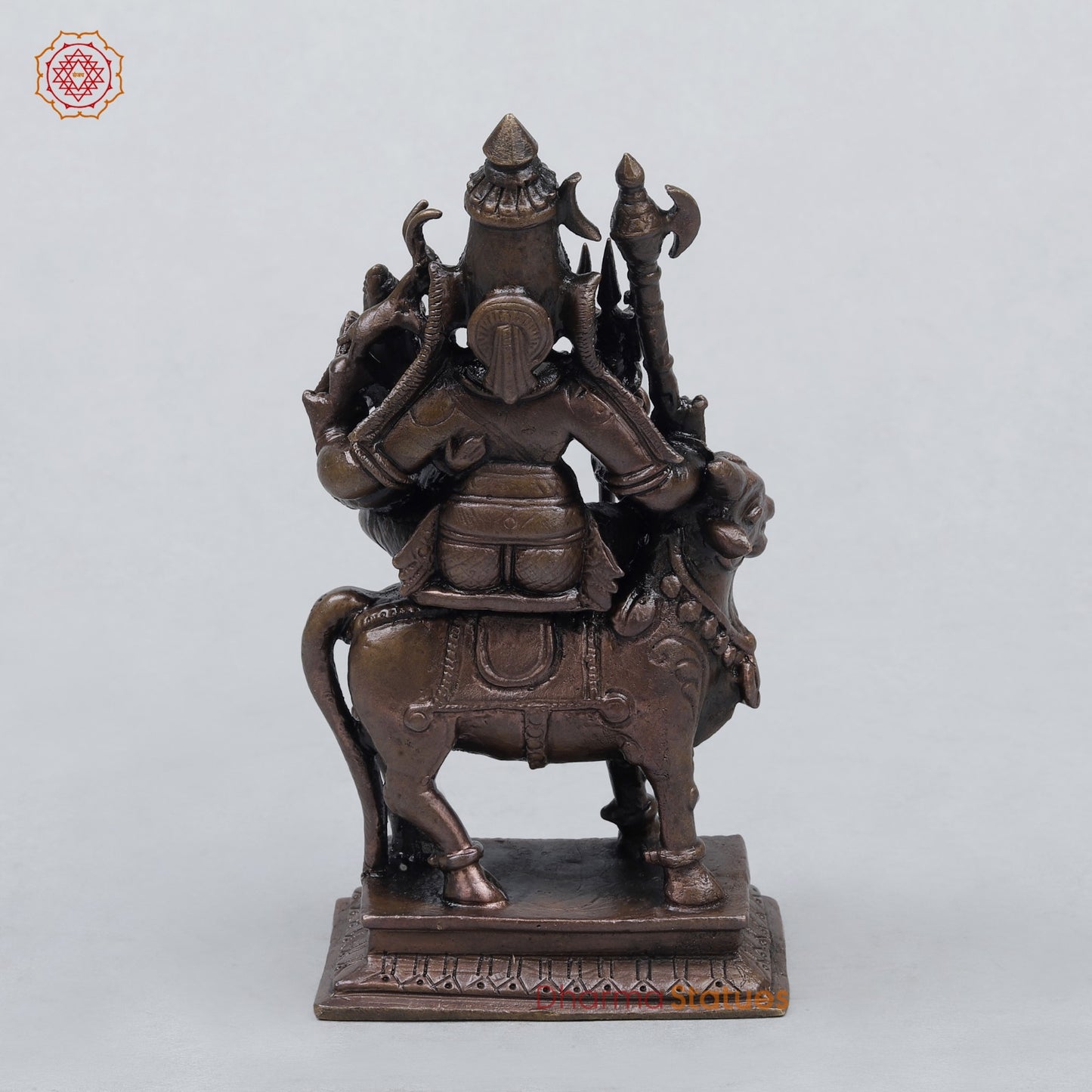 Copper Shiva Family on Nandi 4.5”