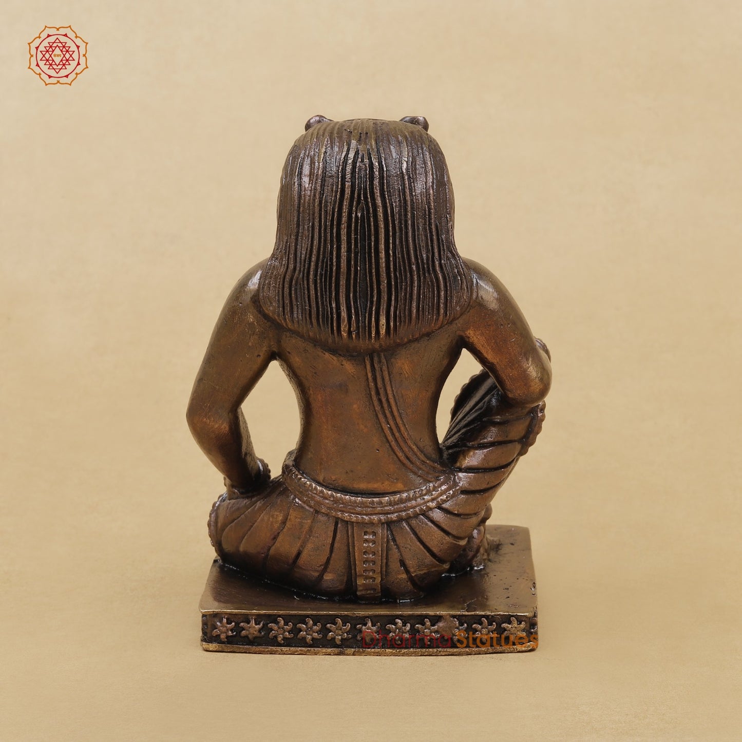 Copper Narsimha Seated Fine 4”