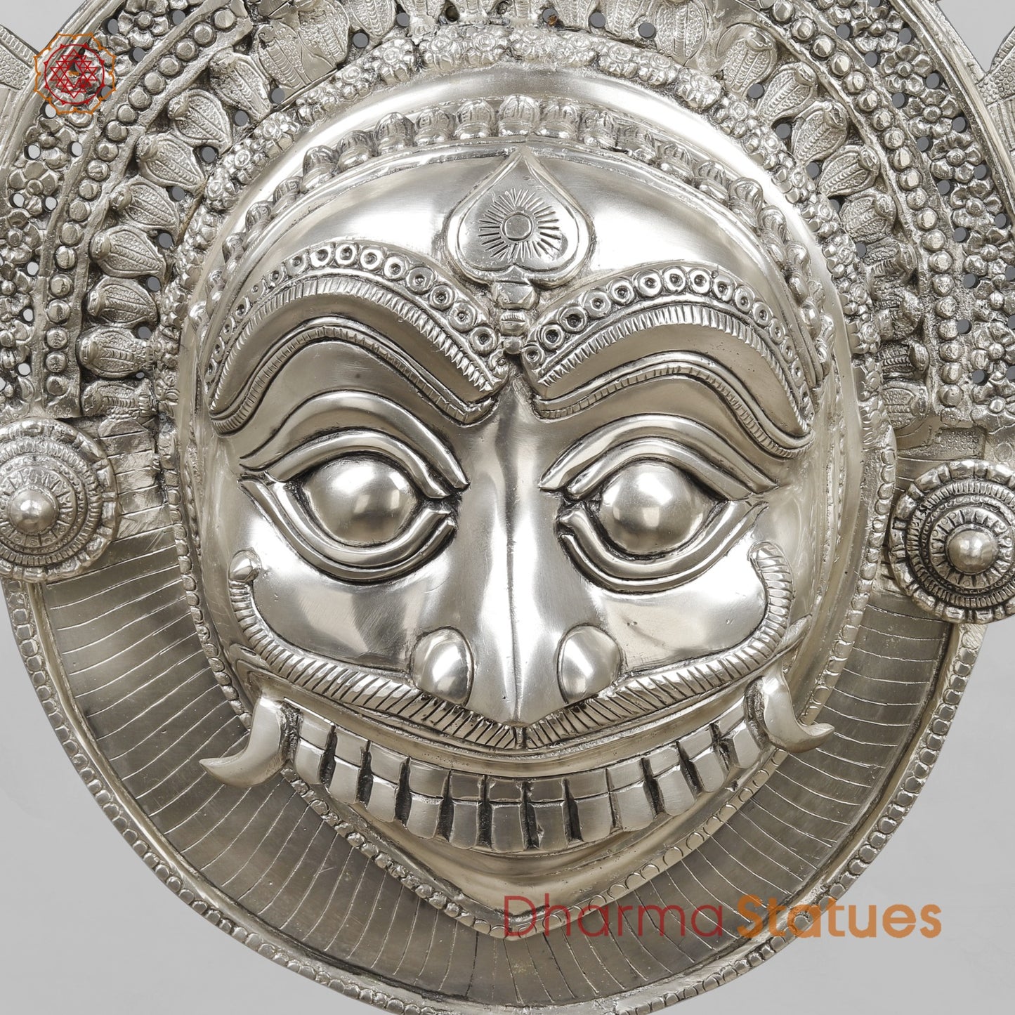 Brass Shiva Head and Lady bust fine With Wooden Base For home Decor, Silver finish 55”