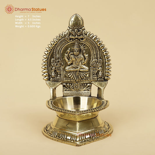 Brass Rajarajeshwari Diya Fine 7”