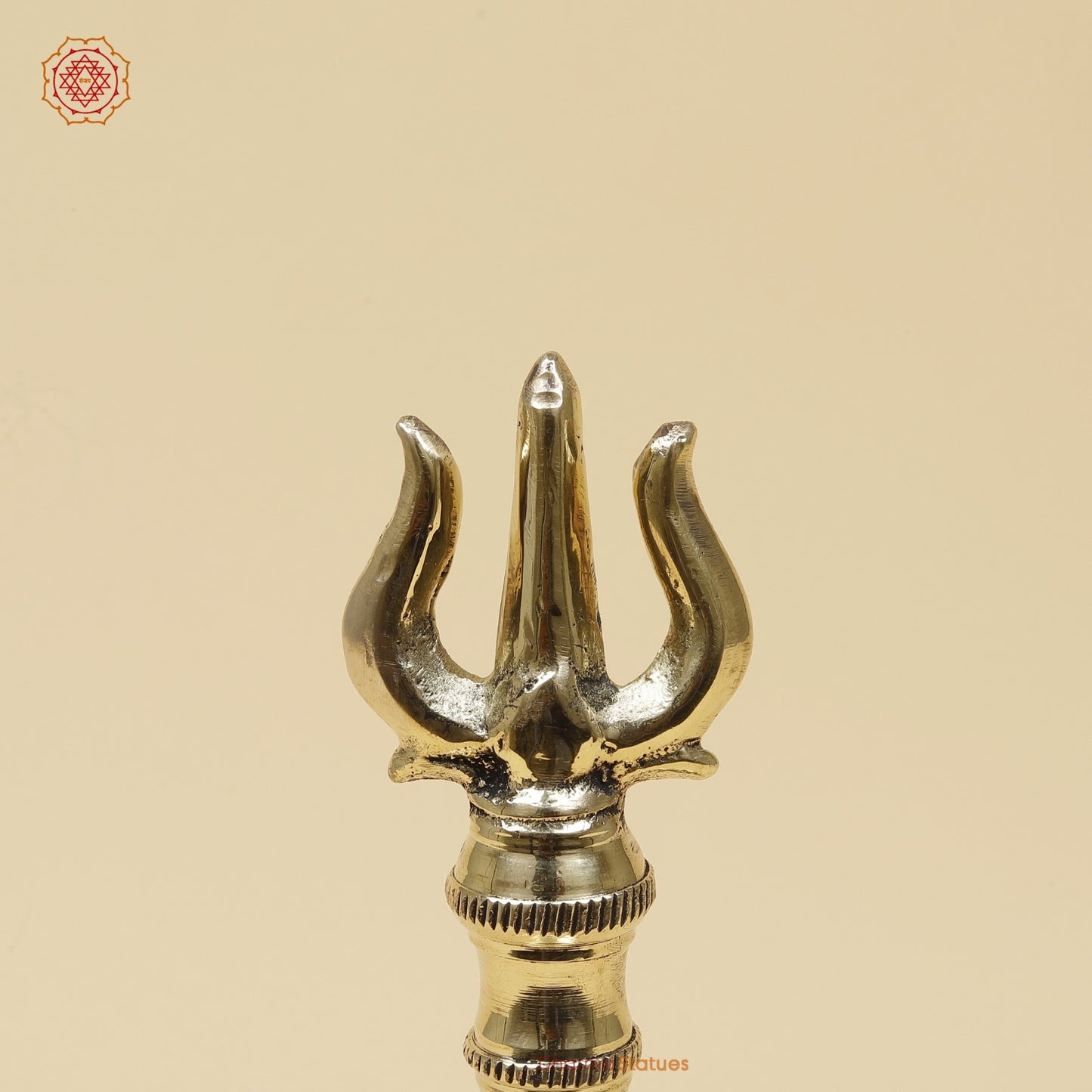 Bronze Trishul Hand Bell Fine, Smooth Finish 11”