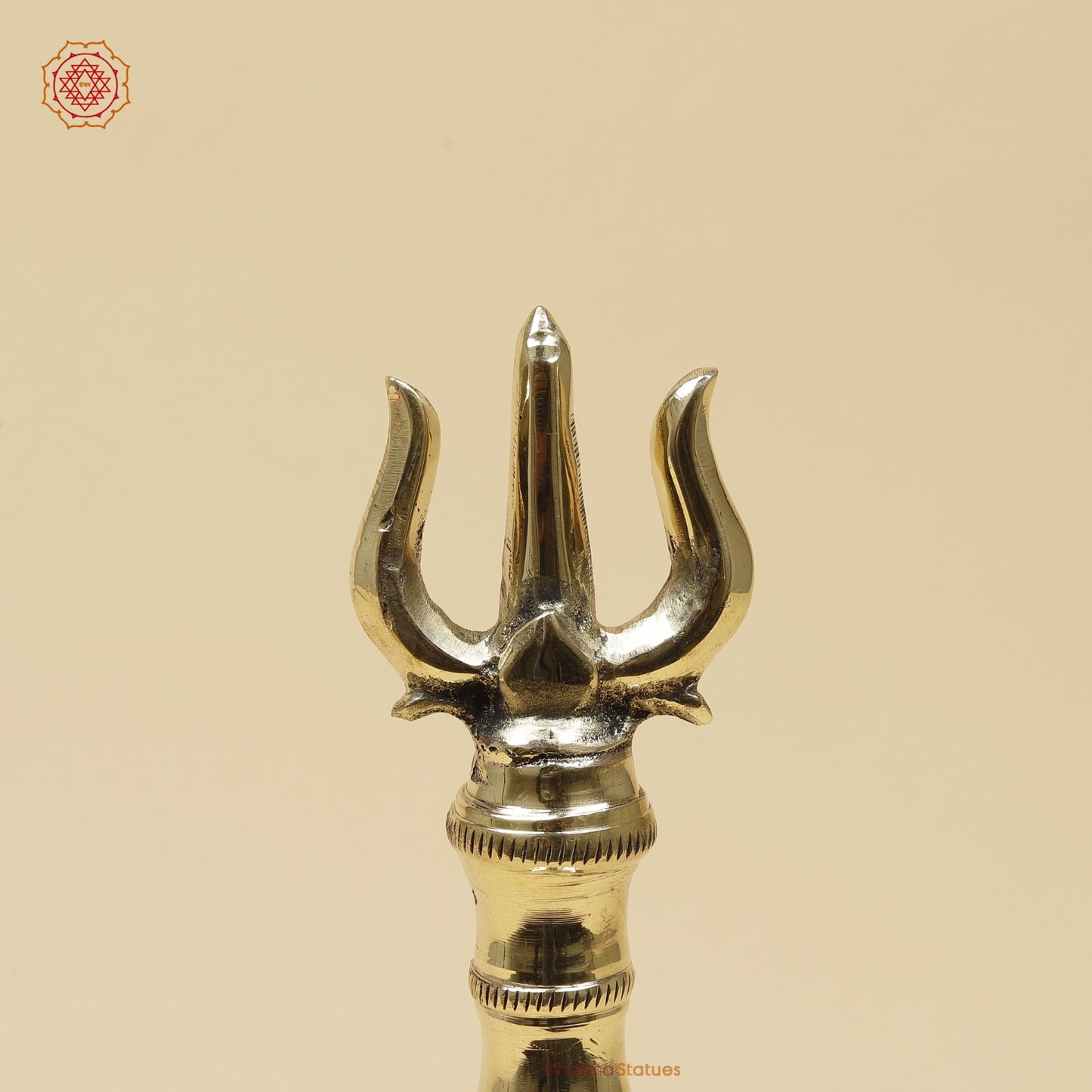 Bronze Trishul Hand Bell Fine, Smooth Finish 12”