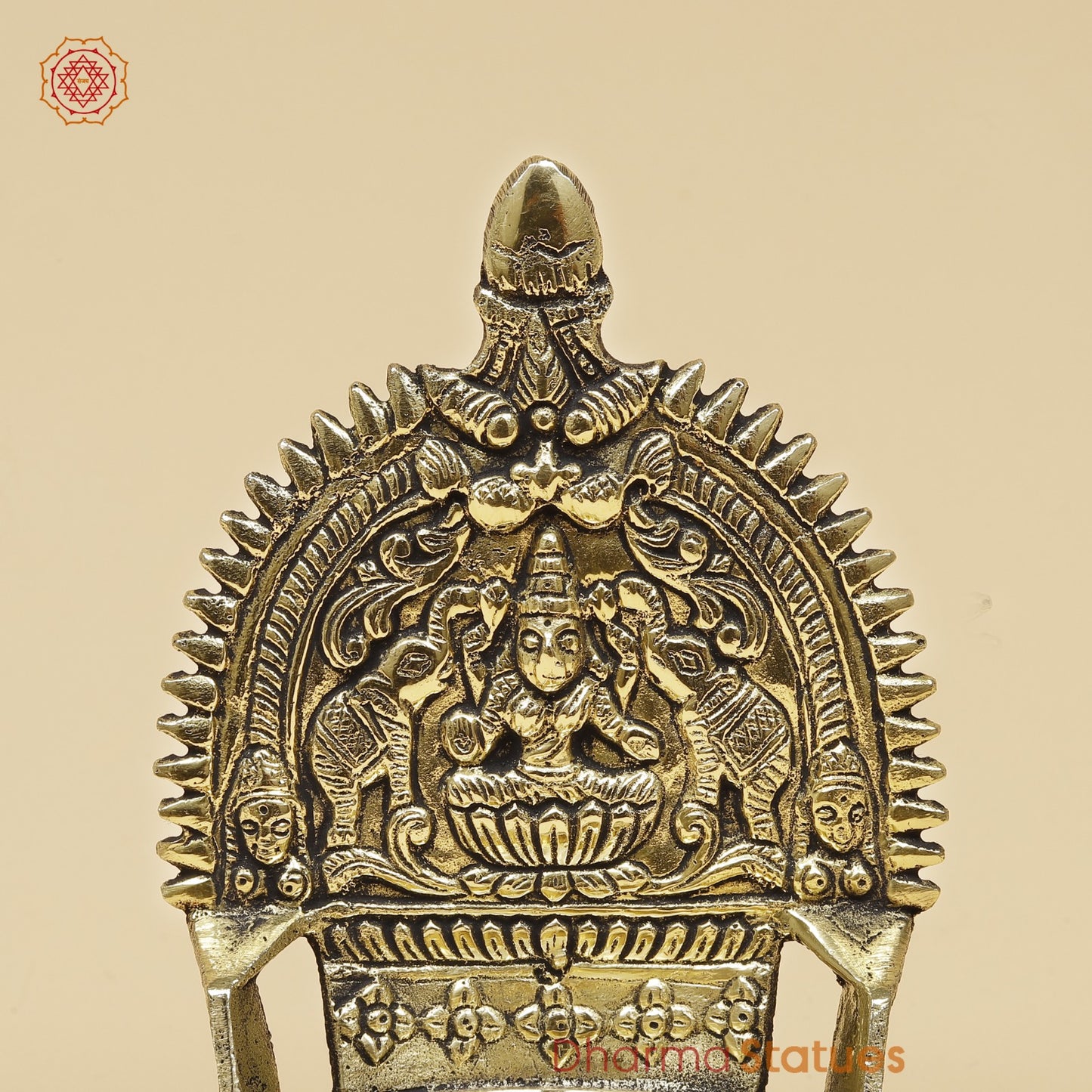 Brass Gaj Lakshmi Diya Fine 5”