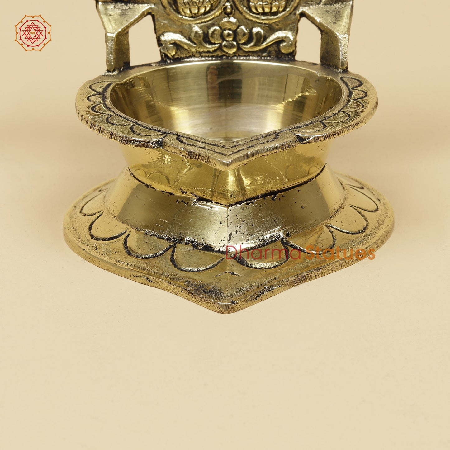 Brass Asht Ganesh Diya Fine 6”