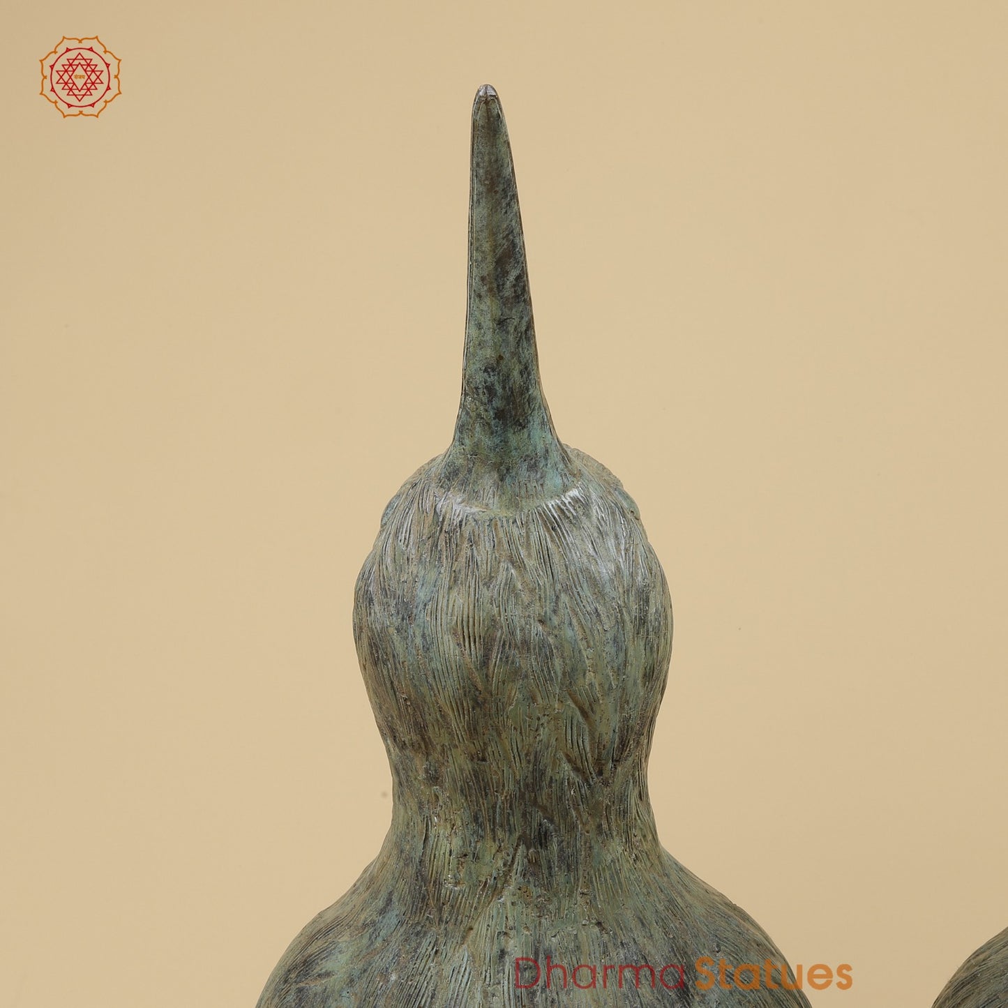 Bronze Kiwi Couple Set, Natural Patina 29” (Rare Find) Origin- Java, Indonesia