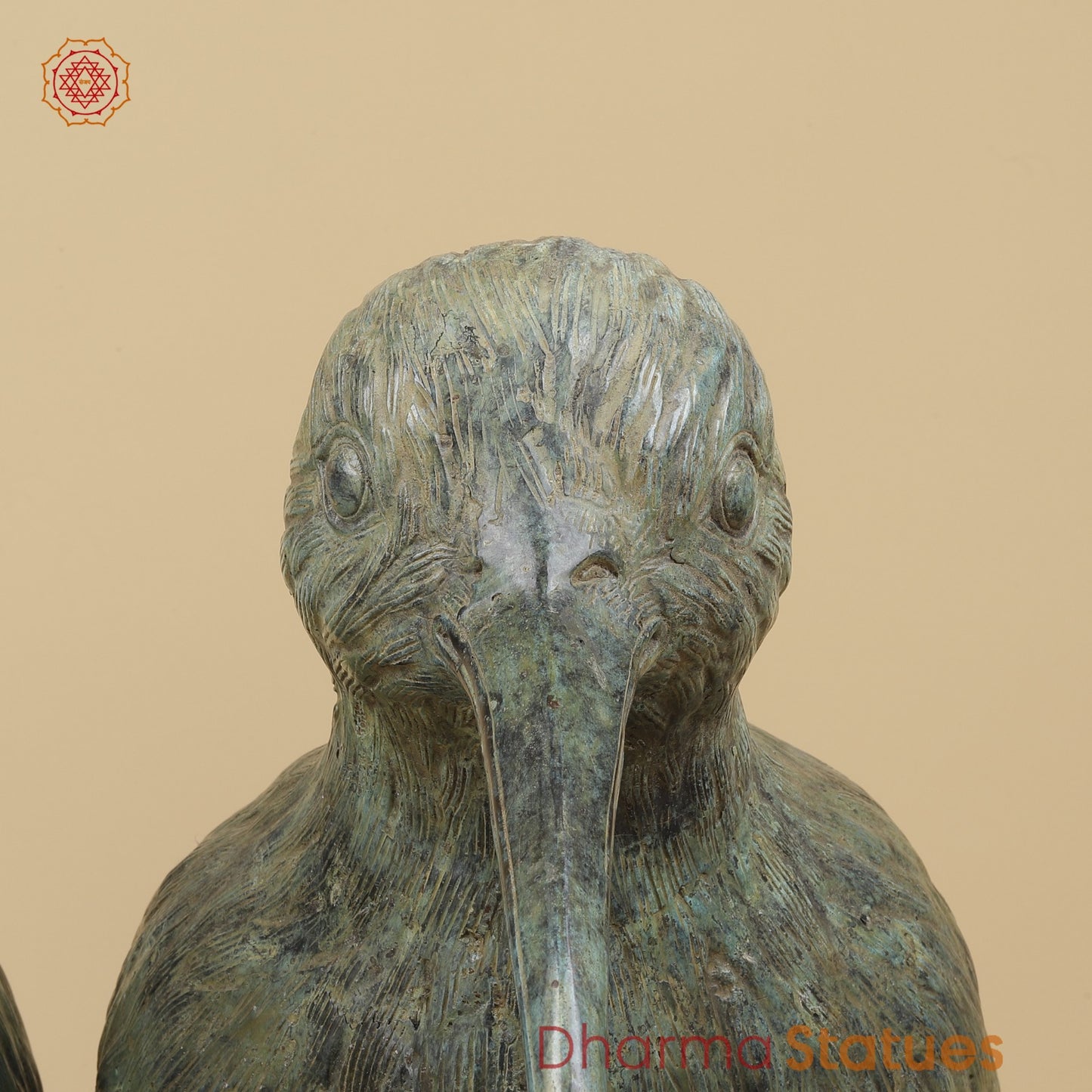 Bronze Kiwi Couple Set, Natural Patina 29” (Rare Find) Origin- Java, Indonesia