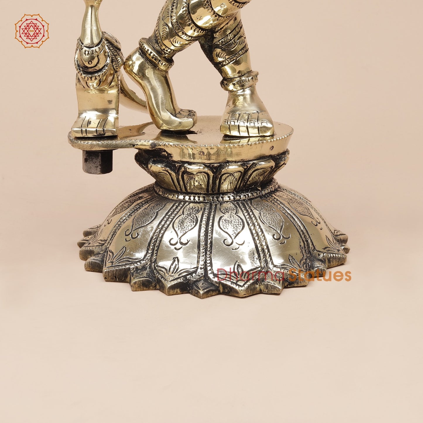 Brass Kalangi Krishna Fine, Smooth Finish 19”