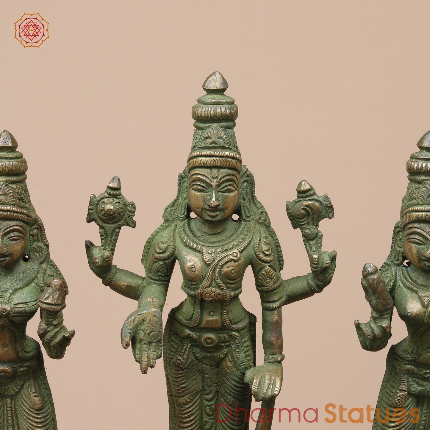 Brass Garuda Vaahan Fine, Antique Patina 17”
