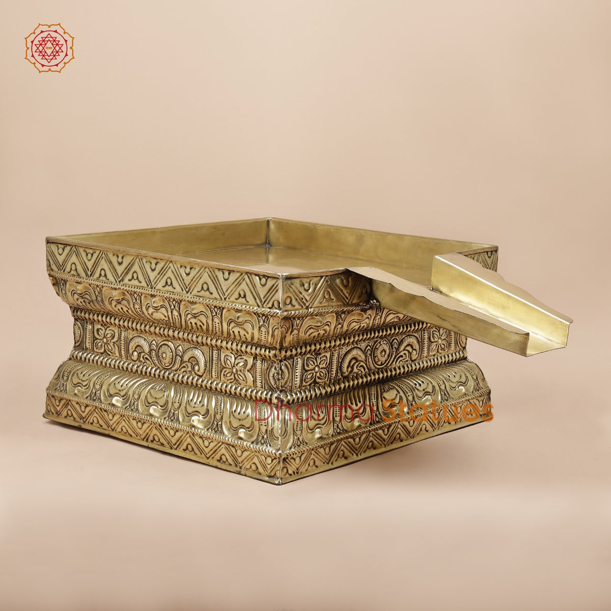 Brass Abhishekam Peeta Fine, Made in Chennai (One of a Kind) 26”