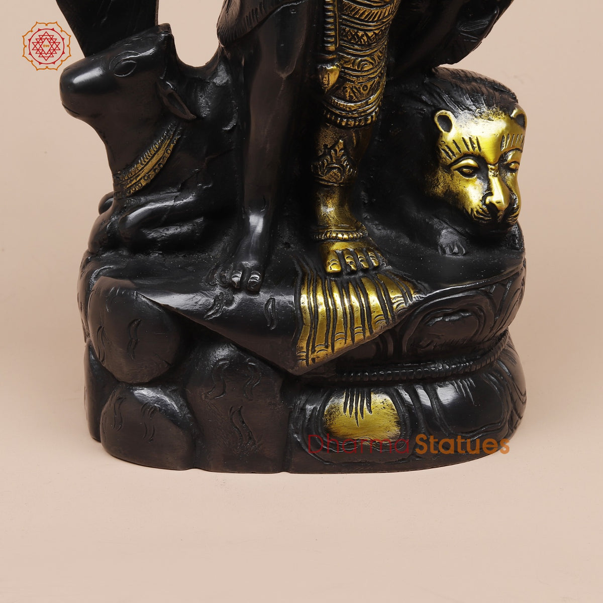 Brass Ardhanarishwar Standing Fine, Dual Tone 13”
