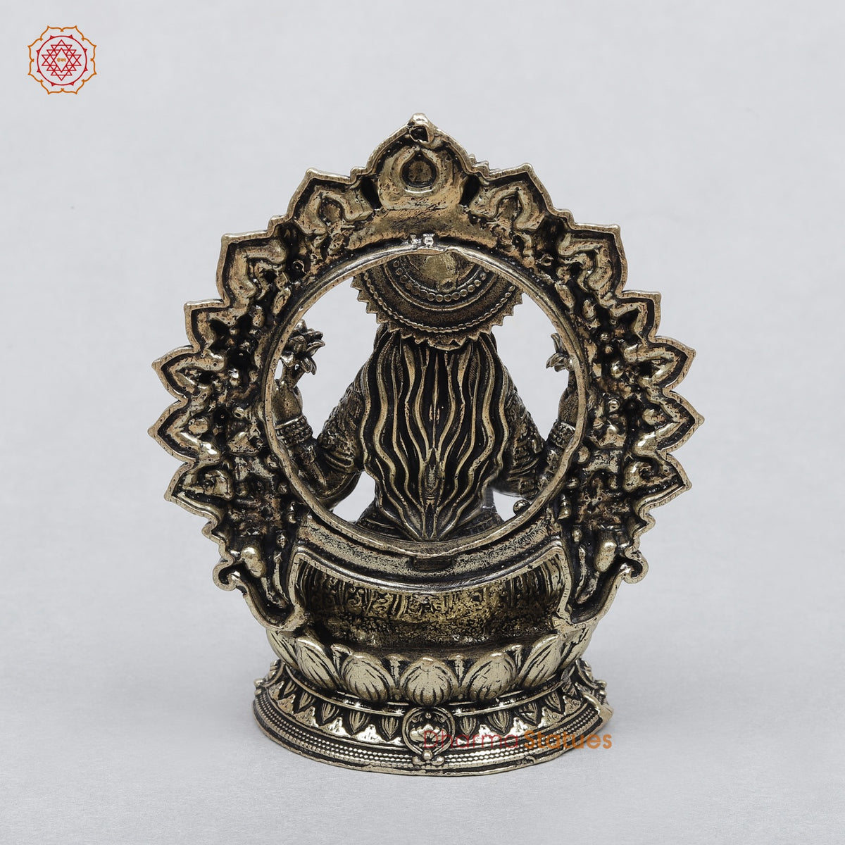 Brass Lakshmi Seated Fine With Arch 3.5”