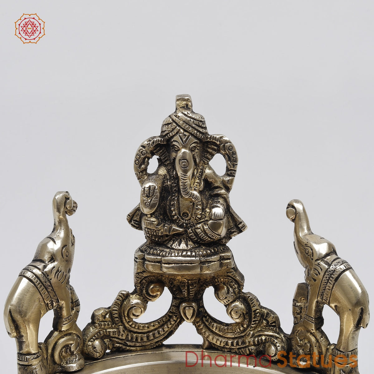 Brass Pagdi Ganesh Urli Fine, Smooth Finish 7.5”