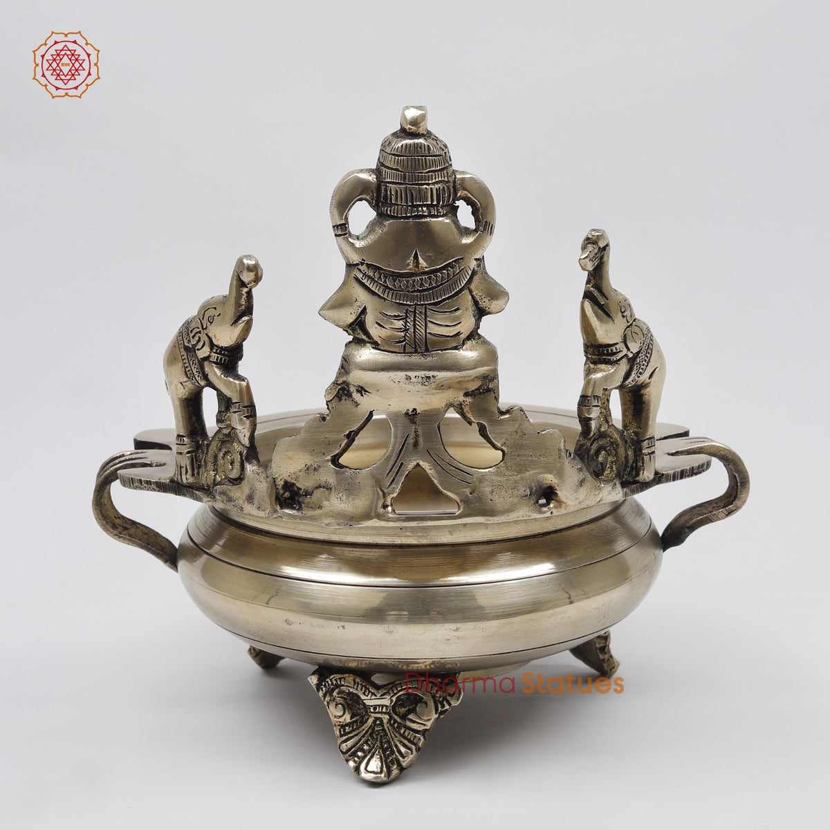 Brass Pagdi Ganesh Urli Fine, Smooth Finish 7.5”