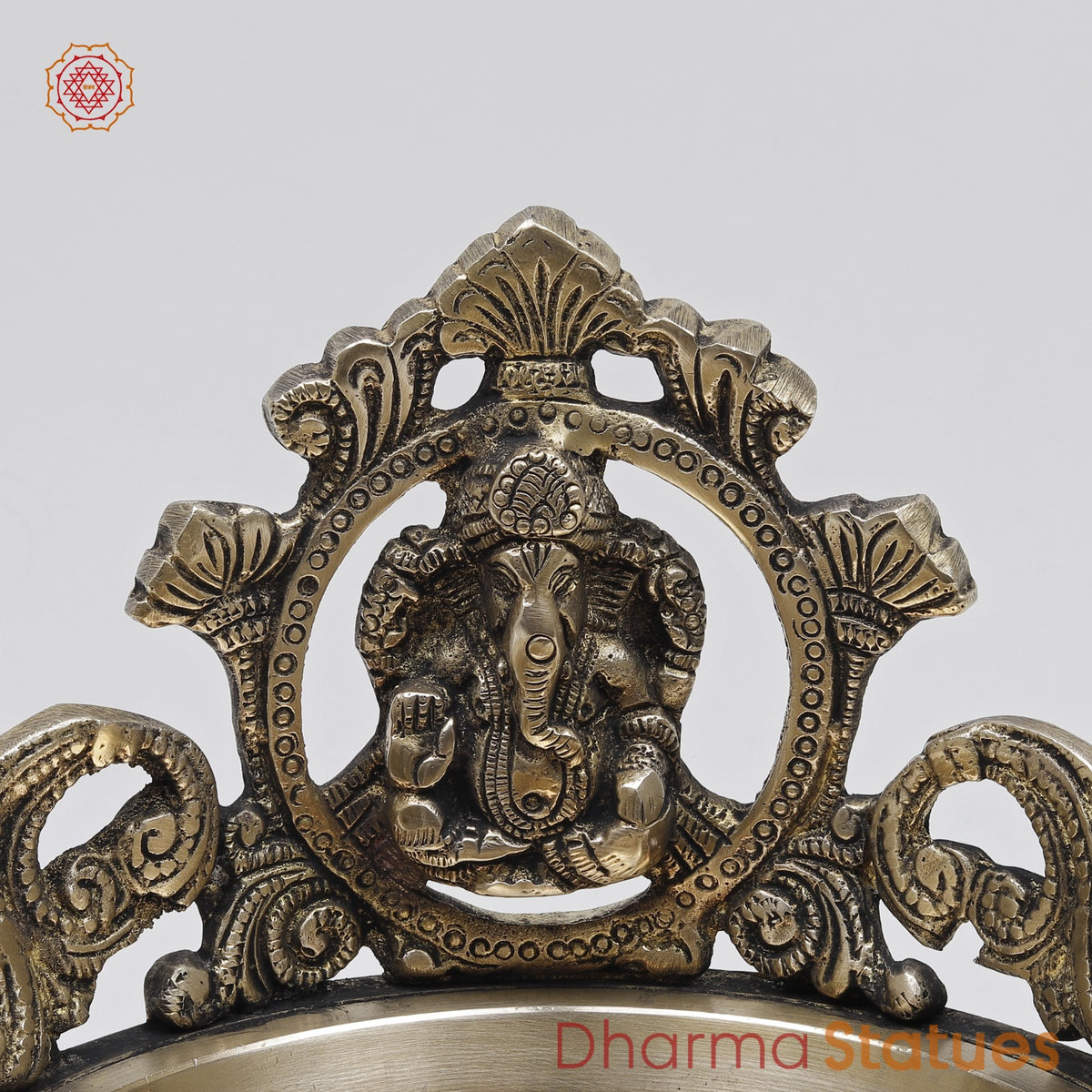 Brass Ganesh Urli Fine, Smooth Finish 7.5”