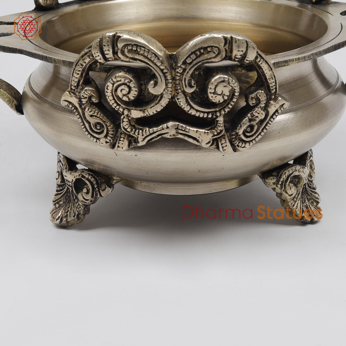 Brass Ganesh Urli Fine, Smooth Finish 7.5”
