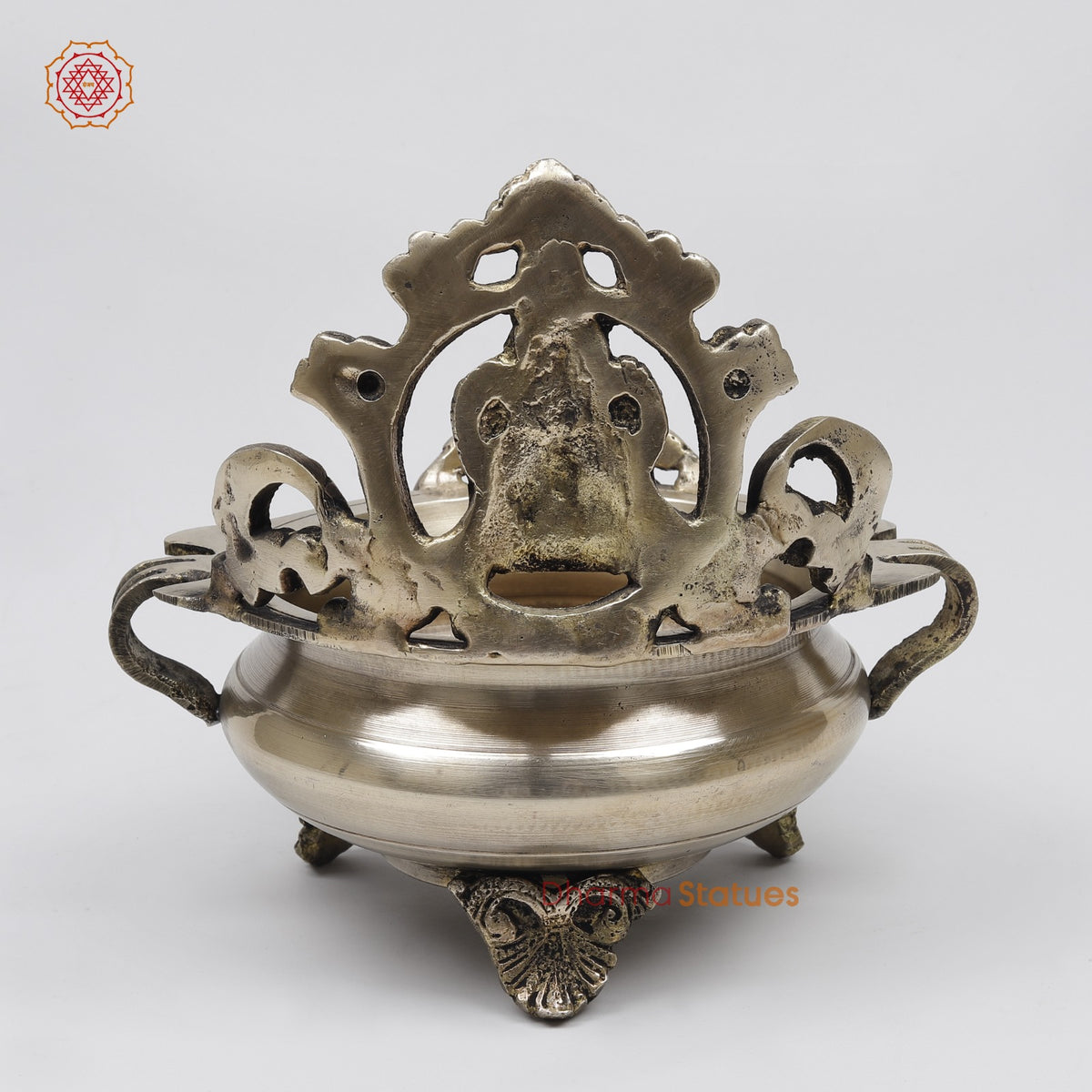 Brass Ganesh Urli Fine, Smooth Finish 7.5”