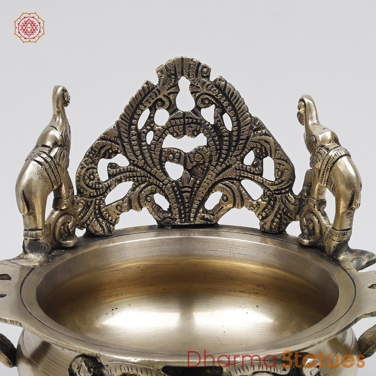 Brass Elephants Urli Fine, Smooth Finish 7.5”