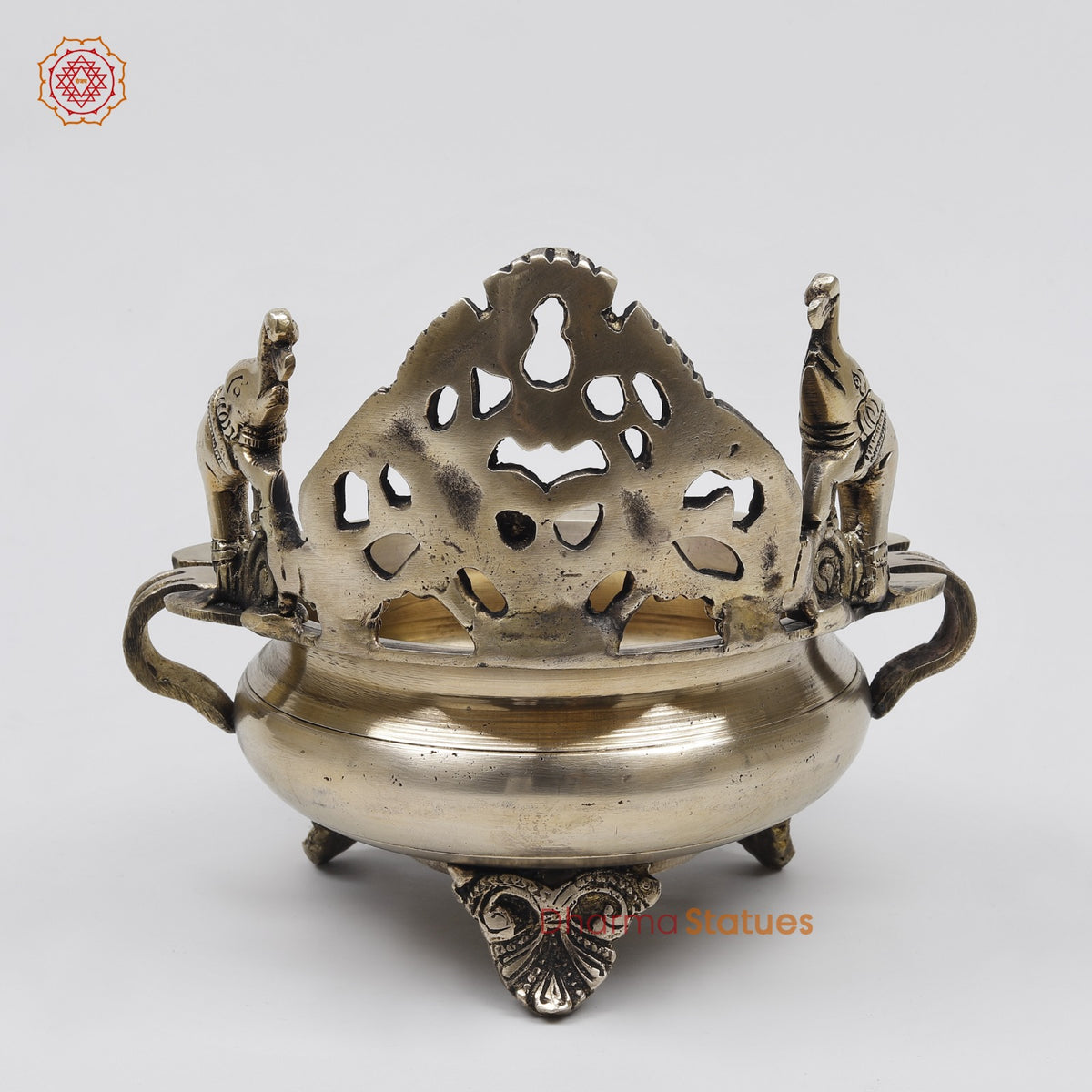 Brass Elephants Urli Fine, Smooth Finish 7.5”