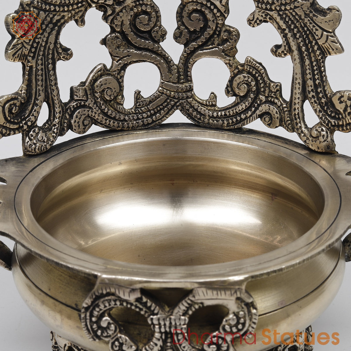 Brass Peacock Urli Fine, Smooth Finish 8.5”