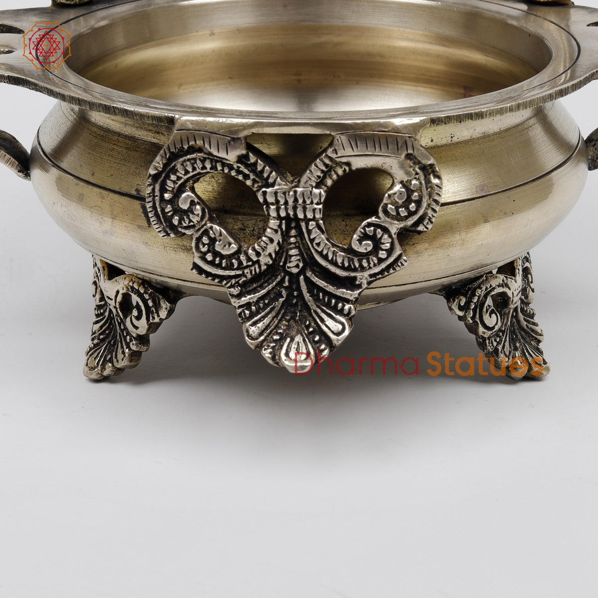 Brass Peacock Urli Fine, Smooth Finish 8.5”