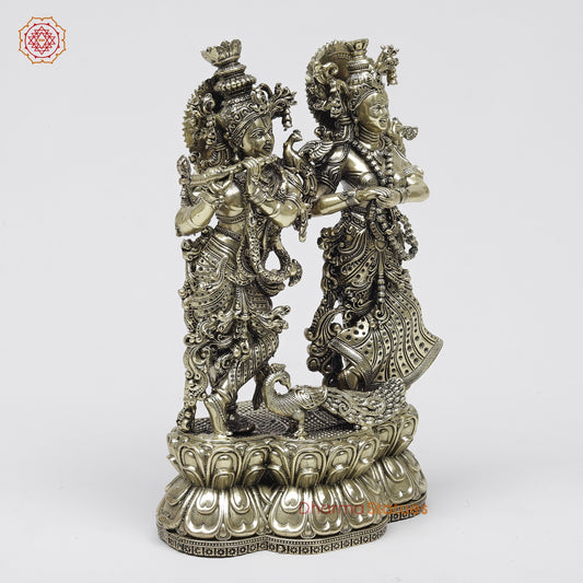 Brass Radha Krishna Fine 8”