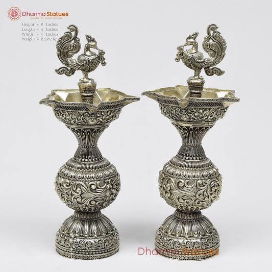 Brass Peacock Lamps Fine 9”
