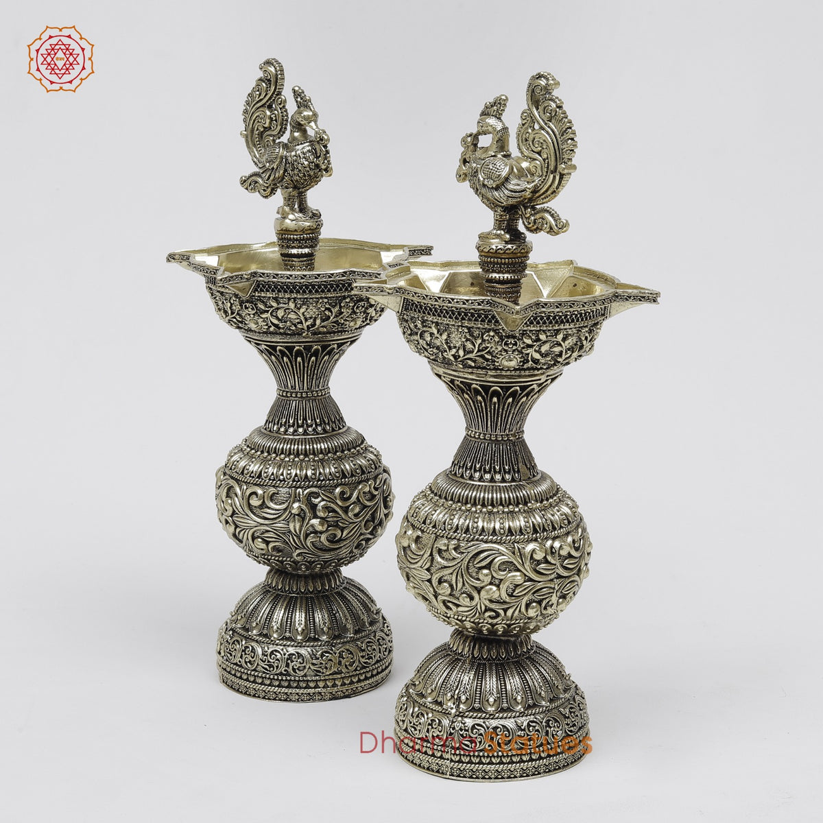 Brass Peacock Lamps Fine 9”