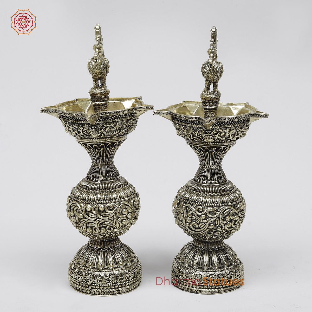 Brass Peacock Lamps Fine 9”