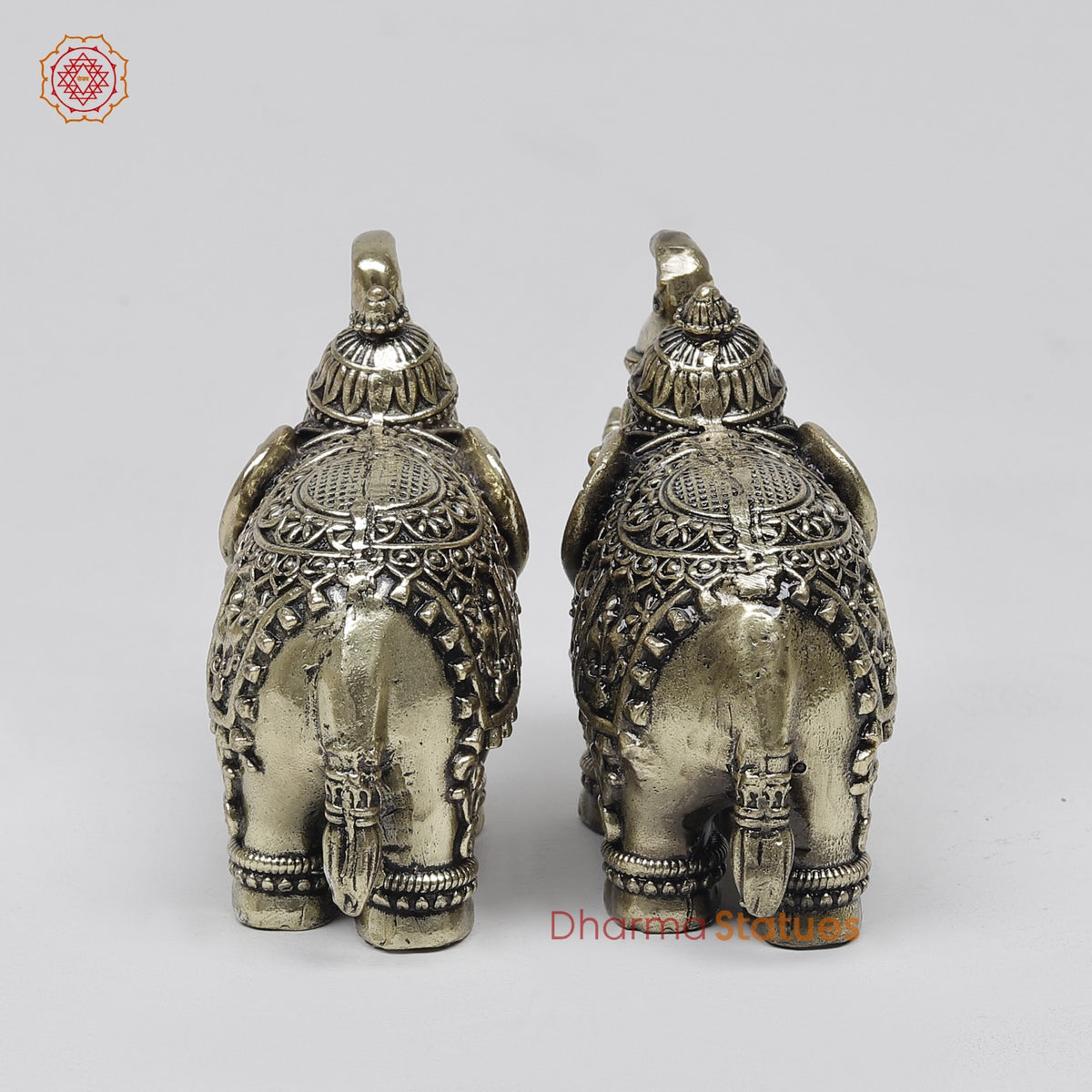 Brass Elephants fine 3” (Pair)